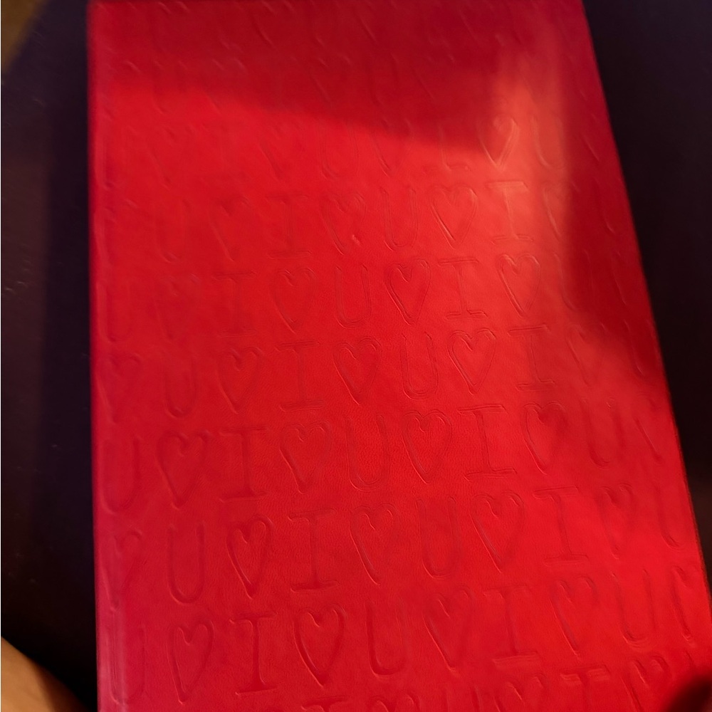 Red Embossed Love Journal